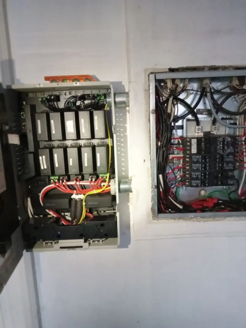 Electrical panel upgrade completed for Security Camera Wiring in Palmyra